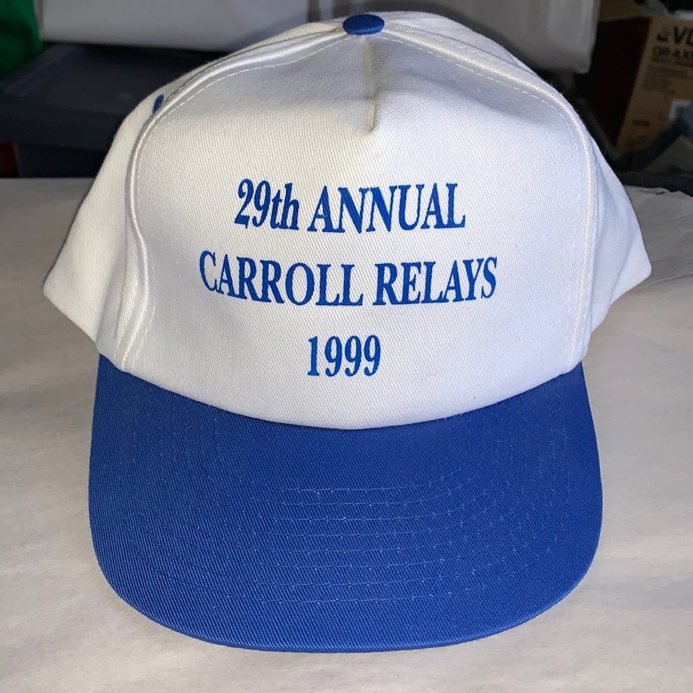 29th annual Carroll relays 1999 Vintage Trucker Cap Snapback toppers label